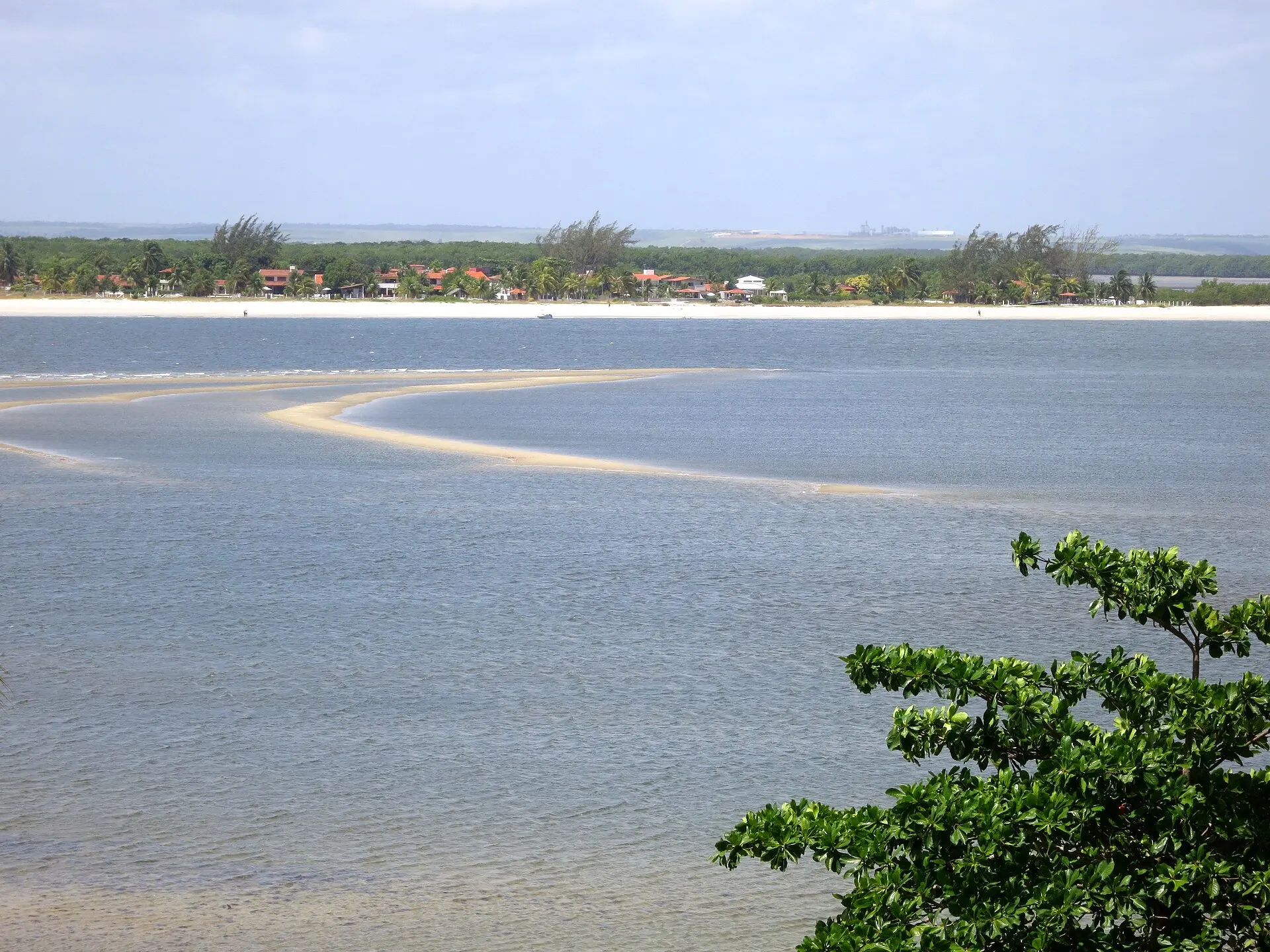 Rio Itapessoca com a Ilha de Itamaracá ao fundo, Goiana - PE